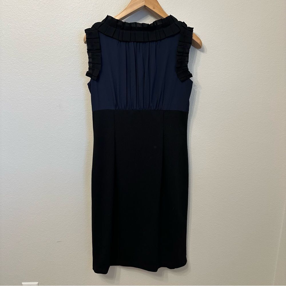 Jessica Howard Navy and Black Ruffle Dress - Picture 4 of 4